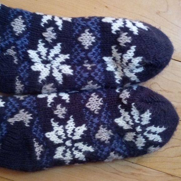 Slipper socks snowflake print - Picture 4 of 7